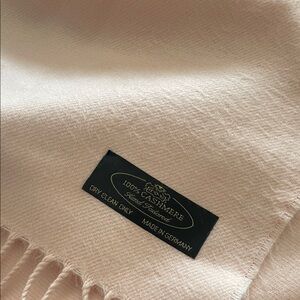 Faux cashmere  soft pink oblong scarf 0